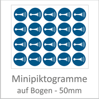 Minipikogramme DIN ISO 7010